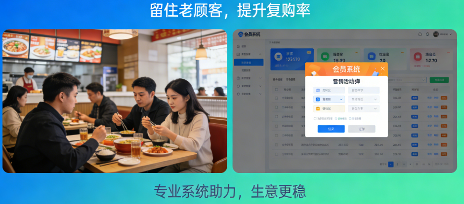 餐饮连锁门店会员营销系统