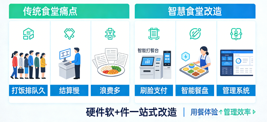 智慧食堂建设解决方案，打造现代化食堂