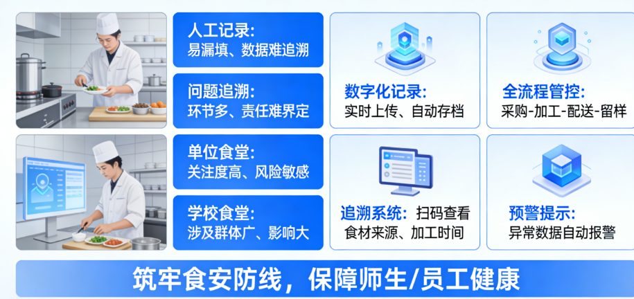 智慧食堂食安解决方案，筑牢食堂安全防线