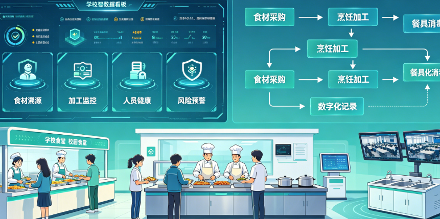 学校智慧食安监管：数字化守护师生饮食安全