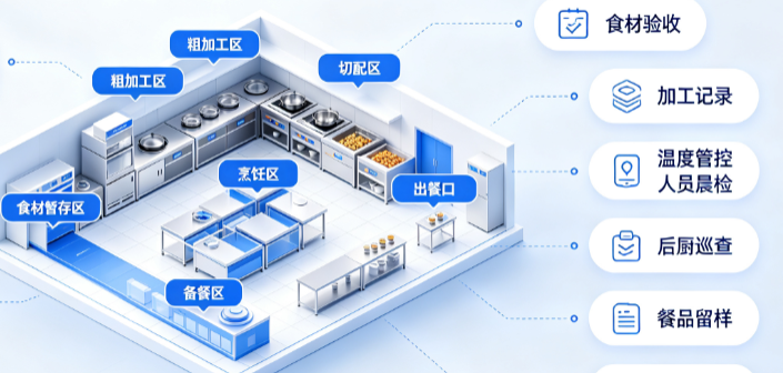 智慧后厨管理系统｜从加工到出餐全流程可视化
