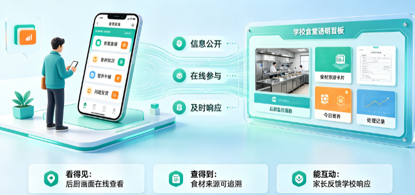 家长参与式监督平台_学校食堂食材来源透明化方案