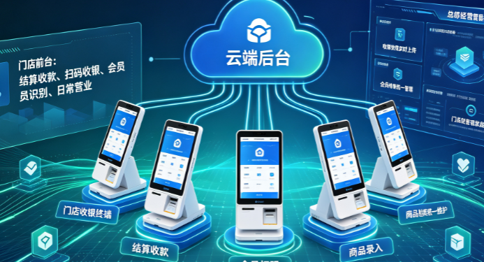 连锁POS收银系统｜收银数据独立，多门店收银后台同步