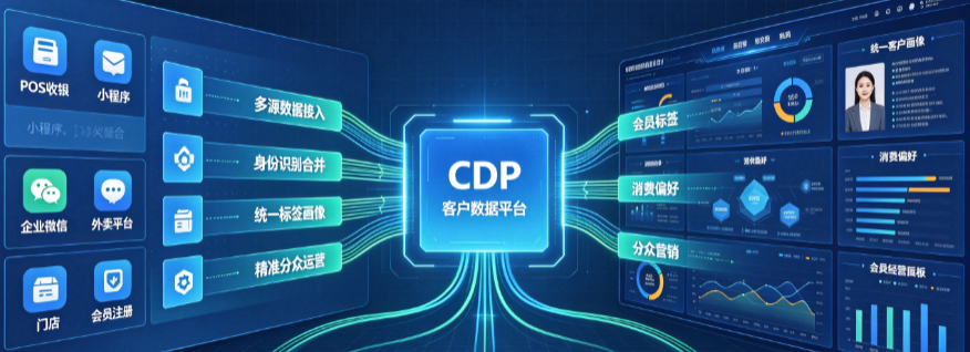 连锁门店会员数据打通方案_跨系统 CDP 客户数据平台整合实战
