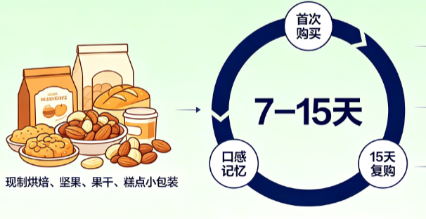 新鲜零食复购周期 7-15 天，客人怎么召回？企微+小程序实操