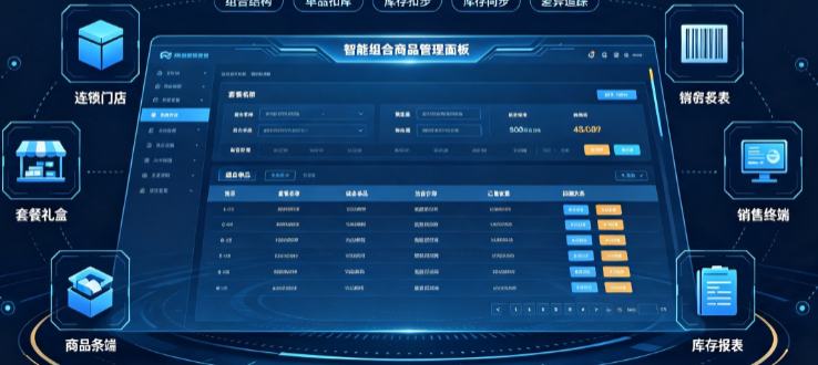 套餐、组合商品卖出去后库存怎么扣｜连锁门店组合商品管理