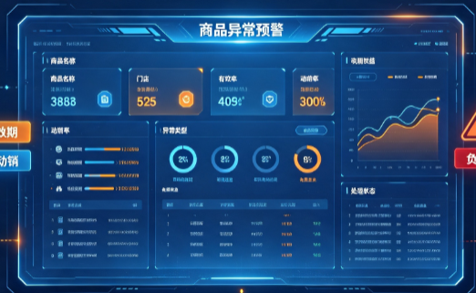 门店商品异常预警｜近效期、低动销与负毛利
