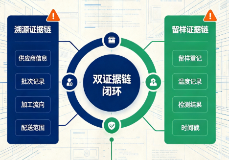 出事只有留样不够?溯源与留样两条证据链才成立