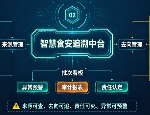 智慧食安管理系统:让每批食材来源去向都查得到