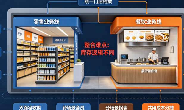 连锁集合店管理方案：零售与餐饮双场景的系统整合