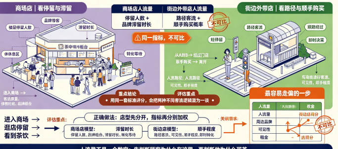 茶饮连锁选址系统：外带客群只看经过量不看停留