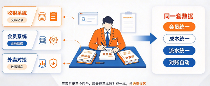 连锁餐饮管理系统选哪家？供应链会员外卖一起管的选型指南
